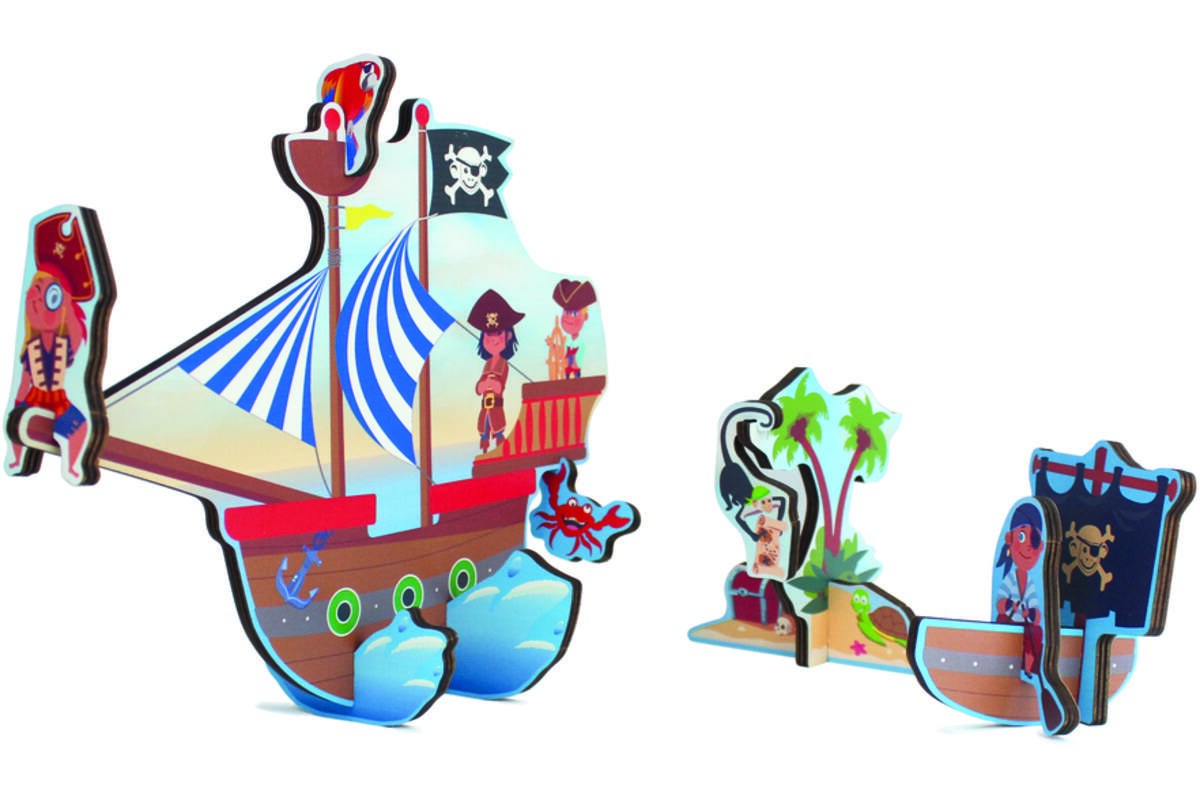 Avontuurpuzzel Piraten 3D