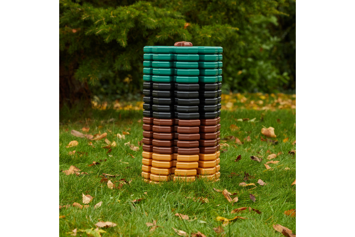 Polydron Reuze Octoplay Natuurkleuren, 84 Stuks