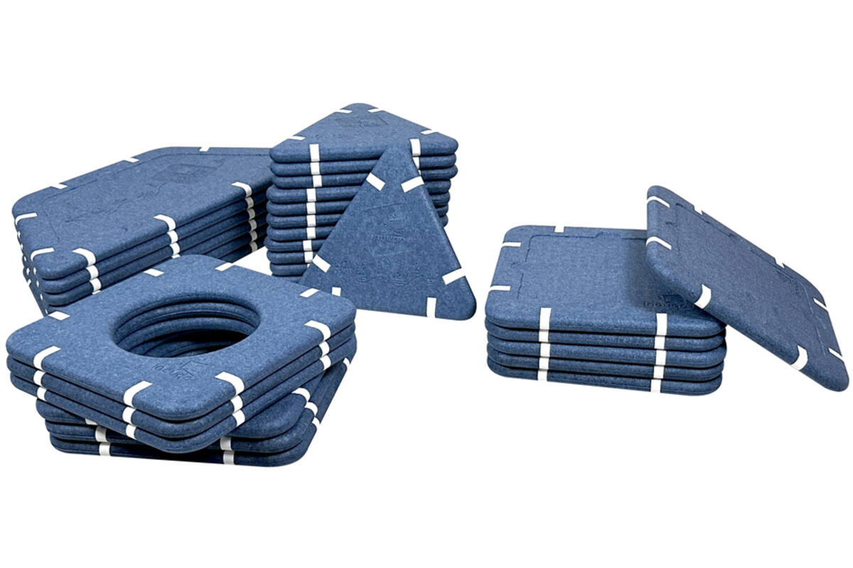 Bouwset educatie inöuqa, Blue Berry, set van 30 stuks