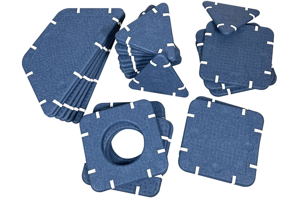 Bouwset educatie inöuqa, Blue Berry, set van 30 stuks