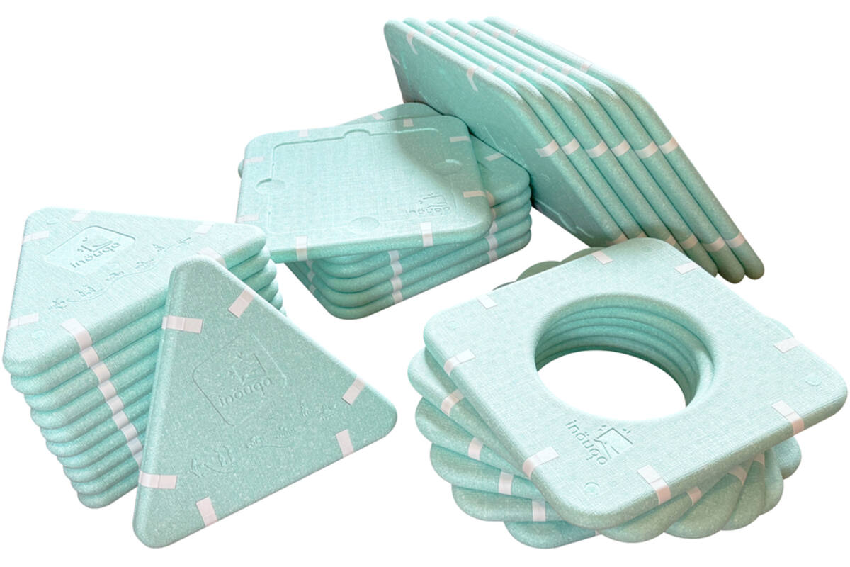 Bouwset educatie inöuqa, Ocean Green, set van 30 stuks