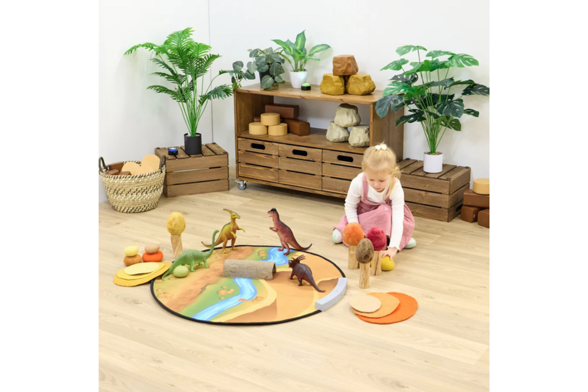 Interactieve kleine wereld safarilandschap