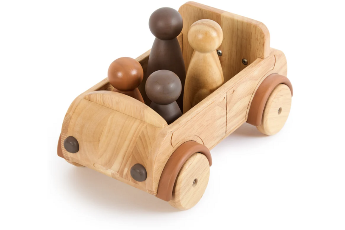 Auto groot, van hout
