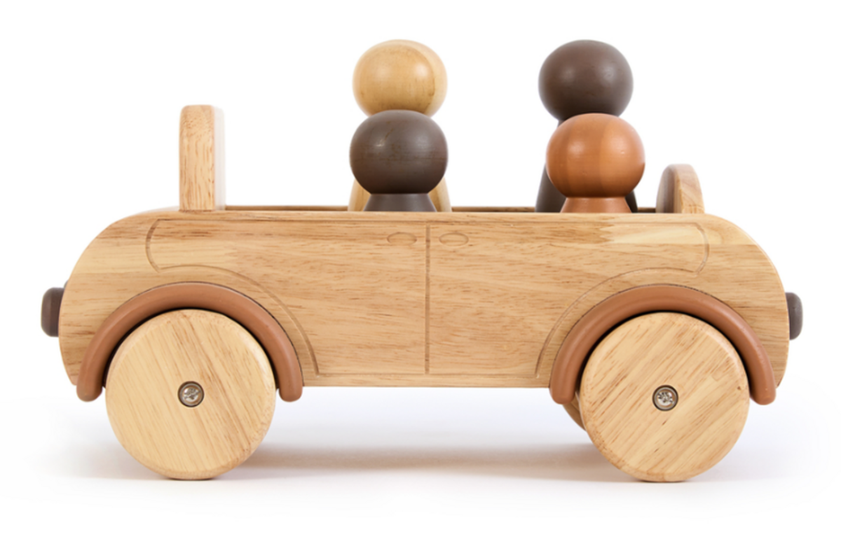 Auto groot, van hout