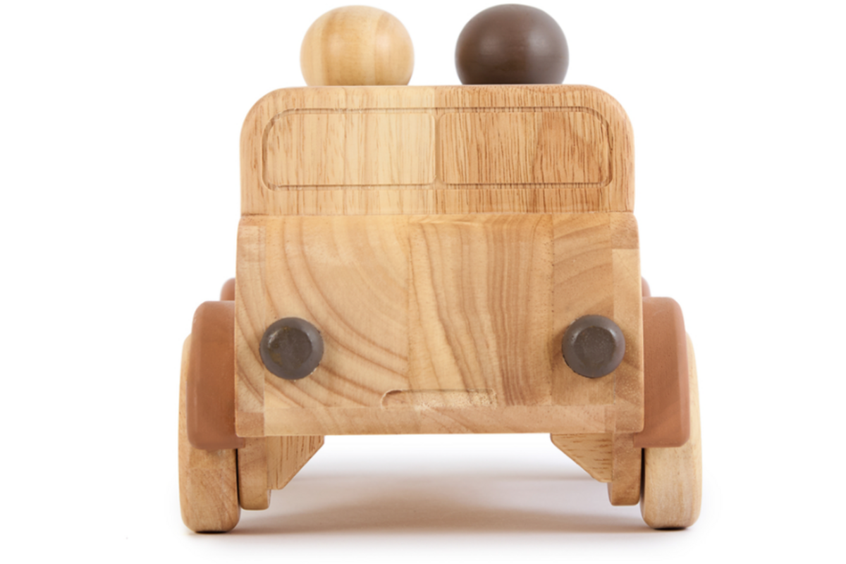 Auto groot, van hout