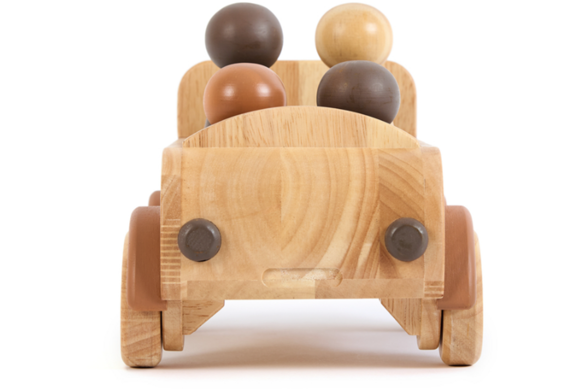 Auto groot, van hout