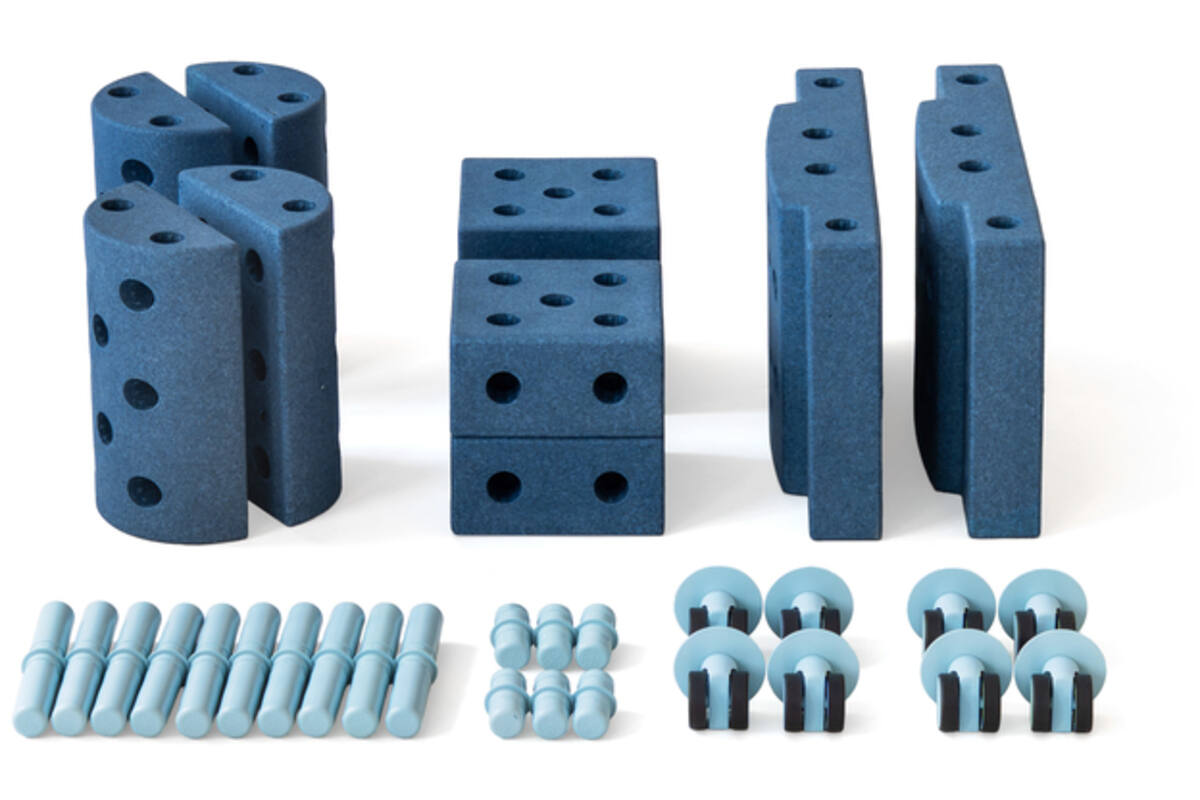 MODU Educatieset klein, Deep Blue / Sky Blue