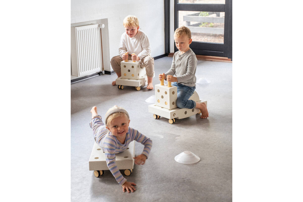 MODU Educatieset groot, Sand Grey / Honey Yellow