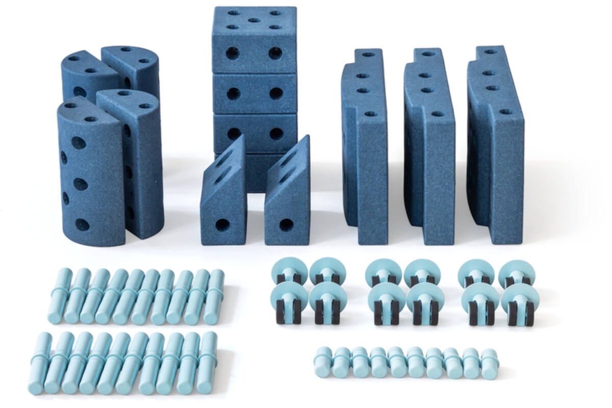 MODU Educatieset groot, Deep Blue / Sky Blue