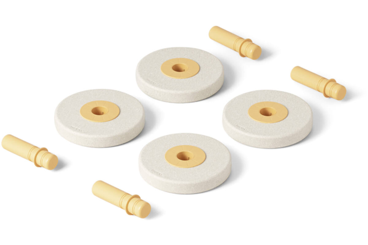 MODU wielenset foam, Sand Grey / Honey Yellow