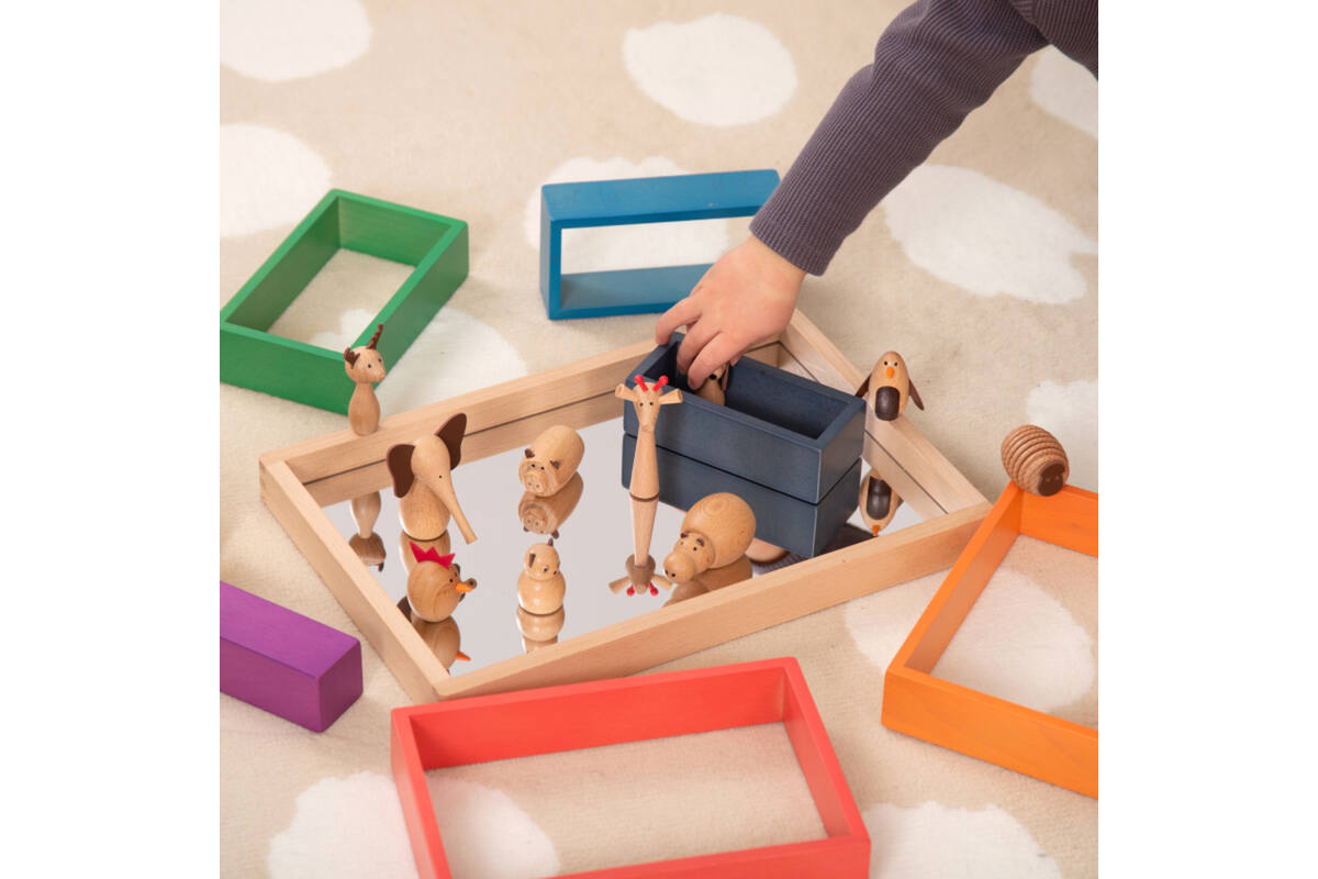 Houten diervriendjes