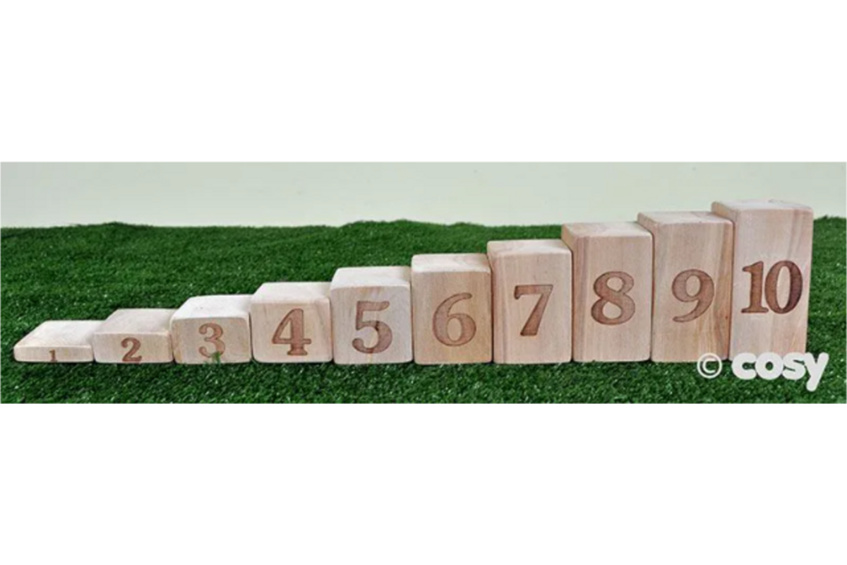 Cijferblokken proportioneel 1-10