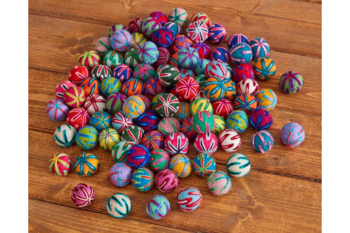 Patronenballen 100 stuks van vilt