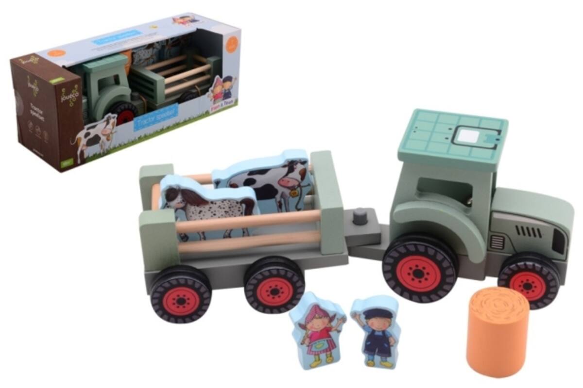 Joueco - Fien & Teun tractor met accessoires