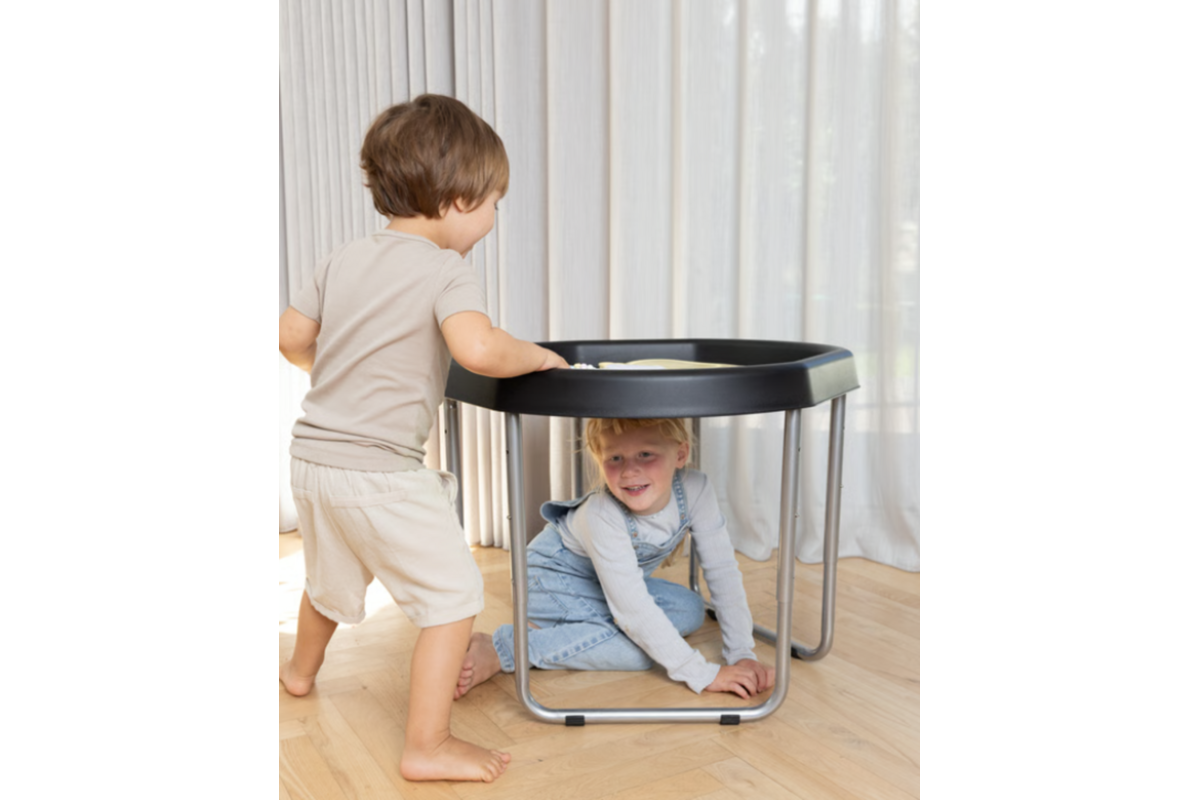Tuff tray | zeshoek | Blauw, 73 cm met frame