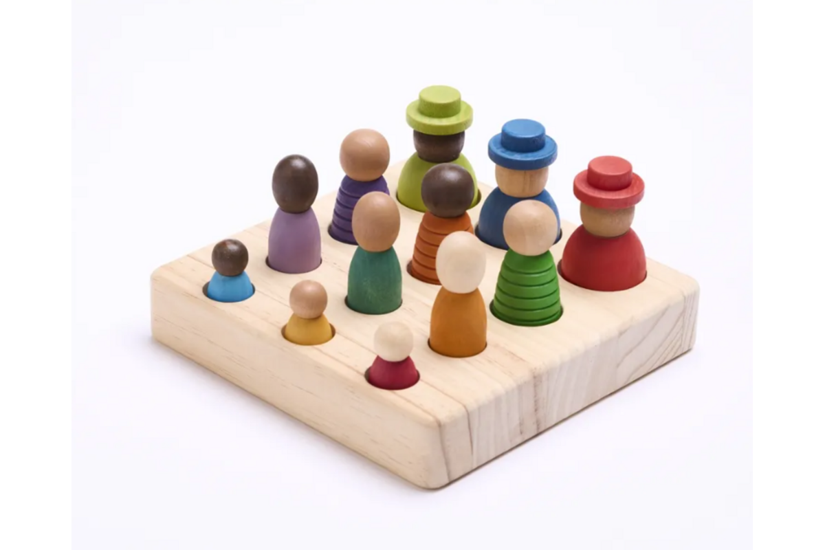 Wereldburgerset, loose parts, hout