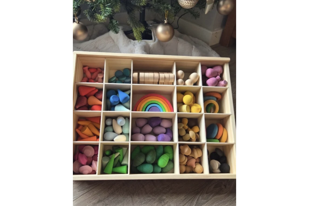 Loose parts fantasie en creatieset, set van 206 stuks