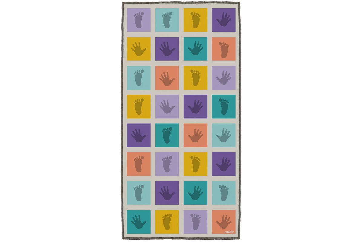 Speelmat twister | handen en voeten, incl. dobbelsteen, 100 x 200 cm