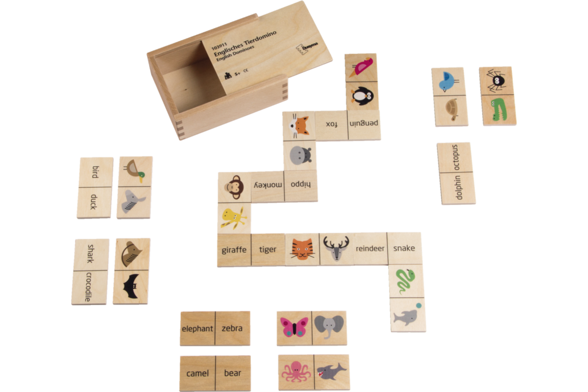 Domino dieren Engels