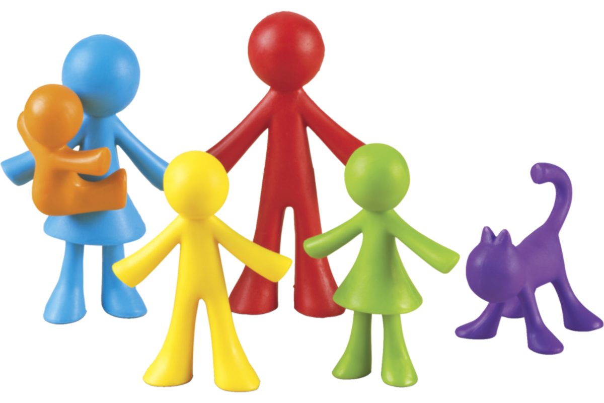 All About Me Family Counters doos met 72 stuks
