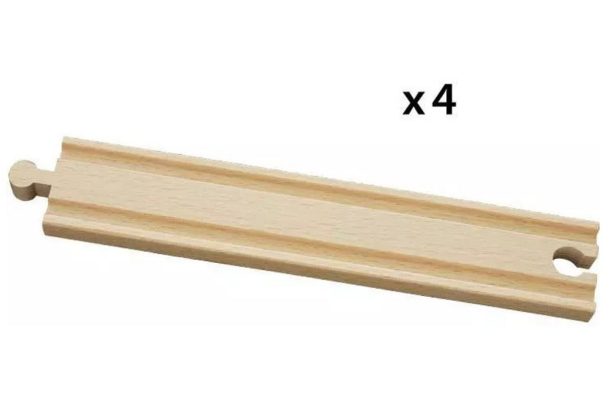 Brio World Lange rails recht (4 stuks)