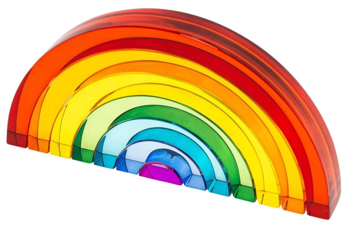 Regenboog van acryl