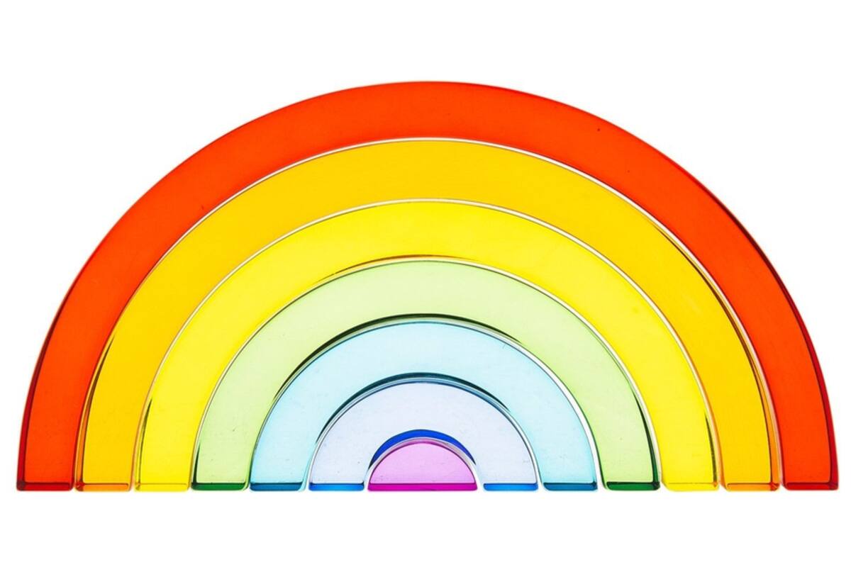 Regenboog van acryl