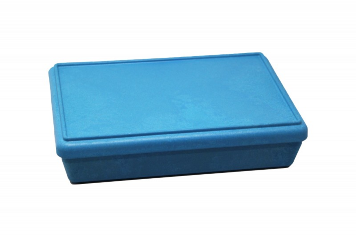Box met deksel RE-Wood® 25 x 18 x 6 cm - 1,5 l, blauw