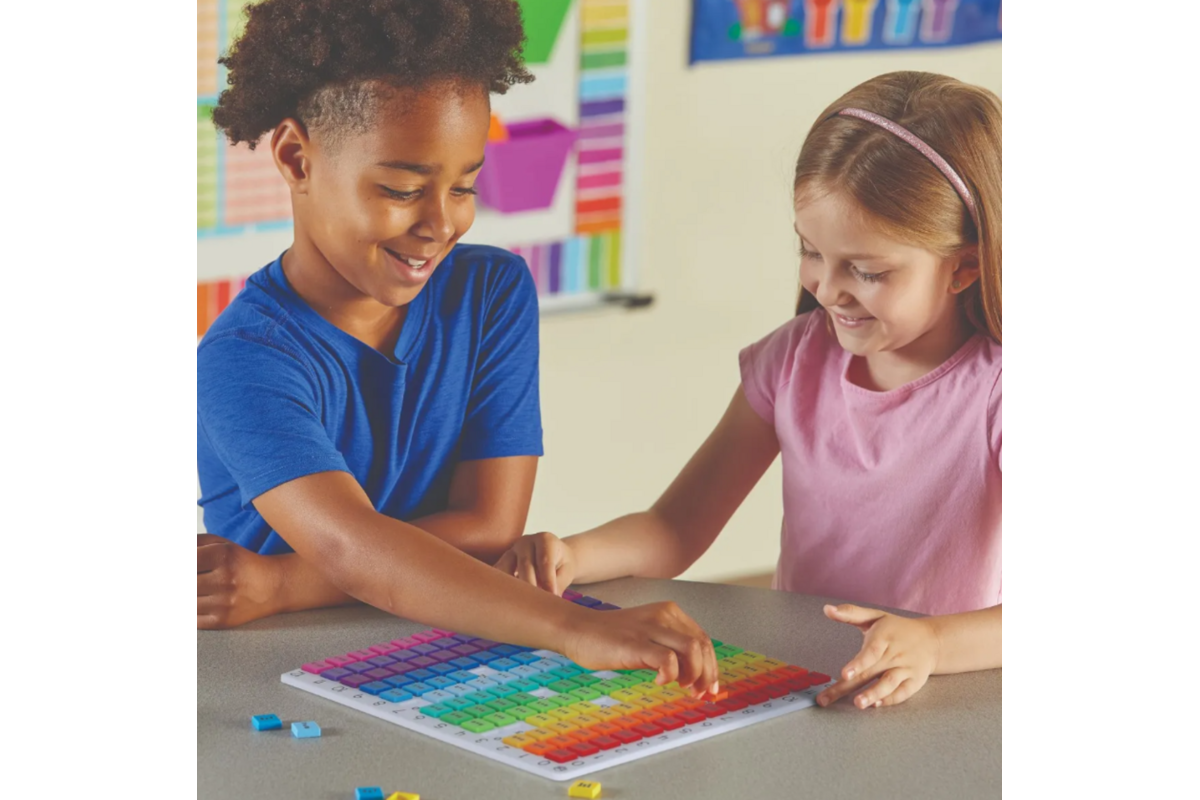 Rainbow Multiplication Board