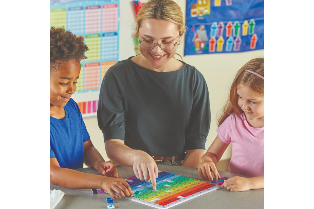 Rainbow Multiplication Board