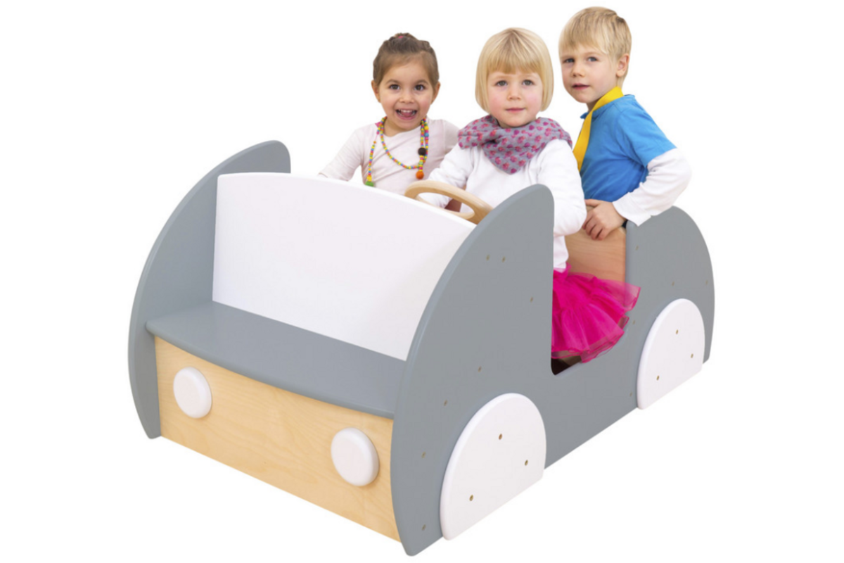 Speelauto voor binnen, grijs