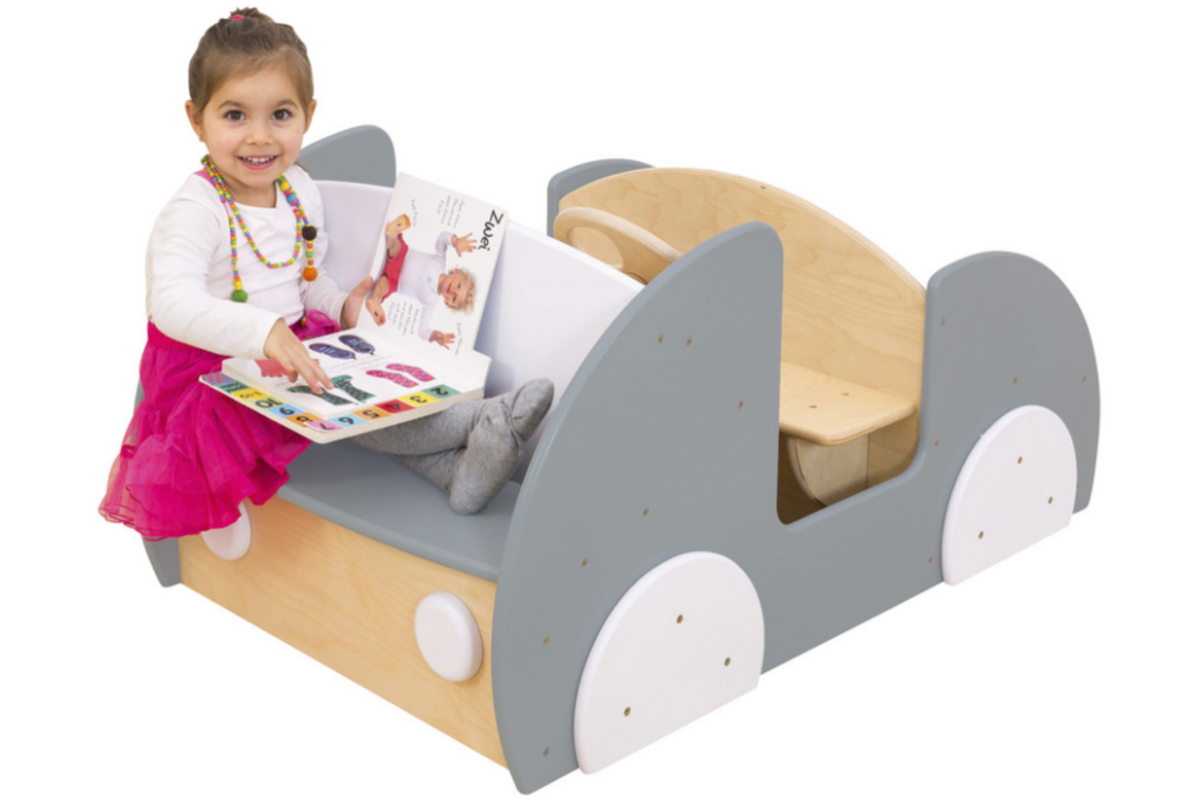 Speelauto voor binnen, grijs