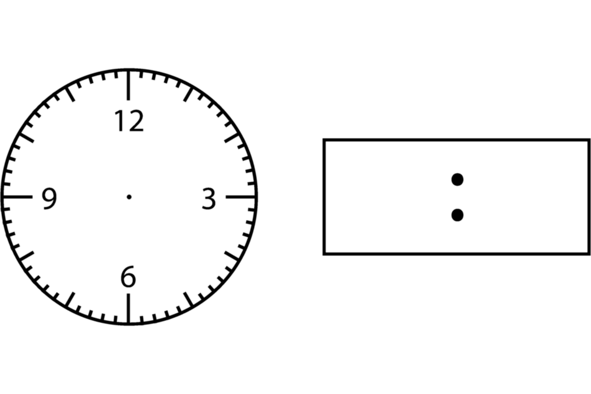 Zeefdrukstempel "Perpetuum", "Kloktijden"