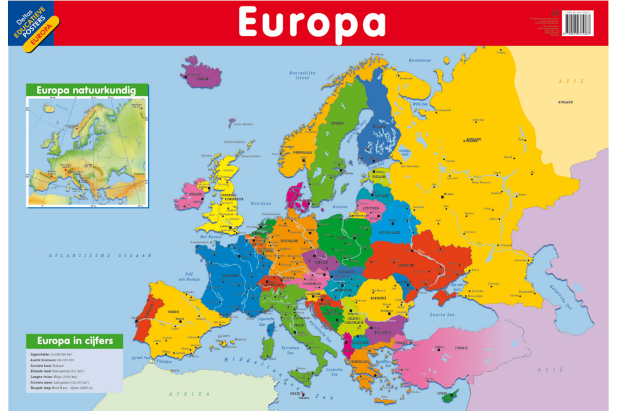 Educatieve Poster: Europa