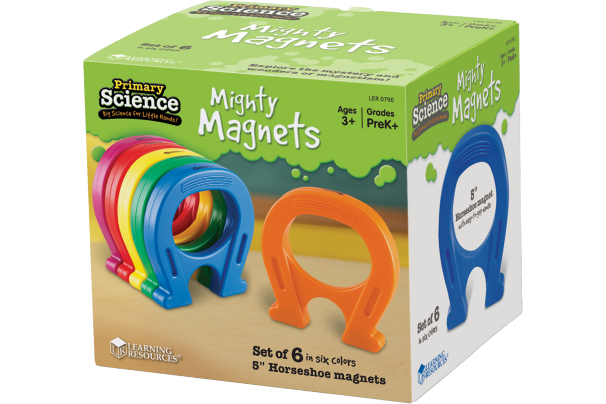 Jumbo hoefijzermagneten, set van 6