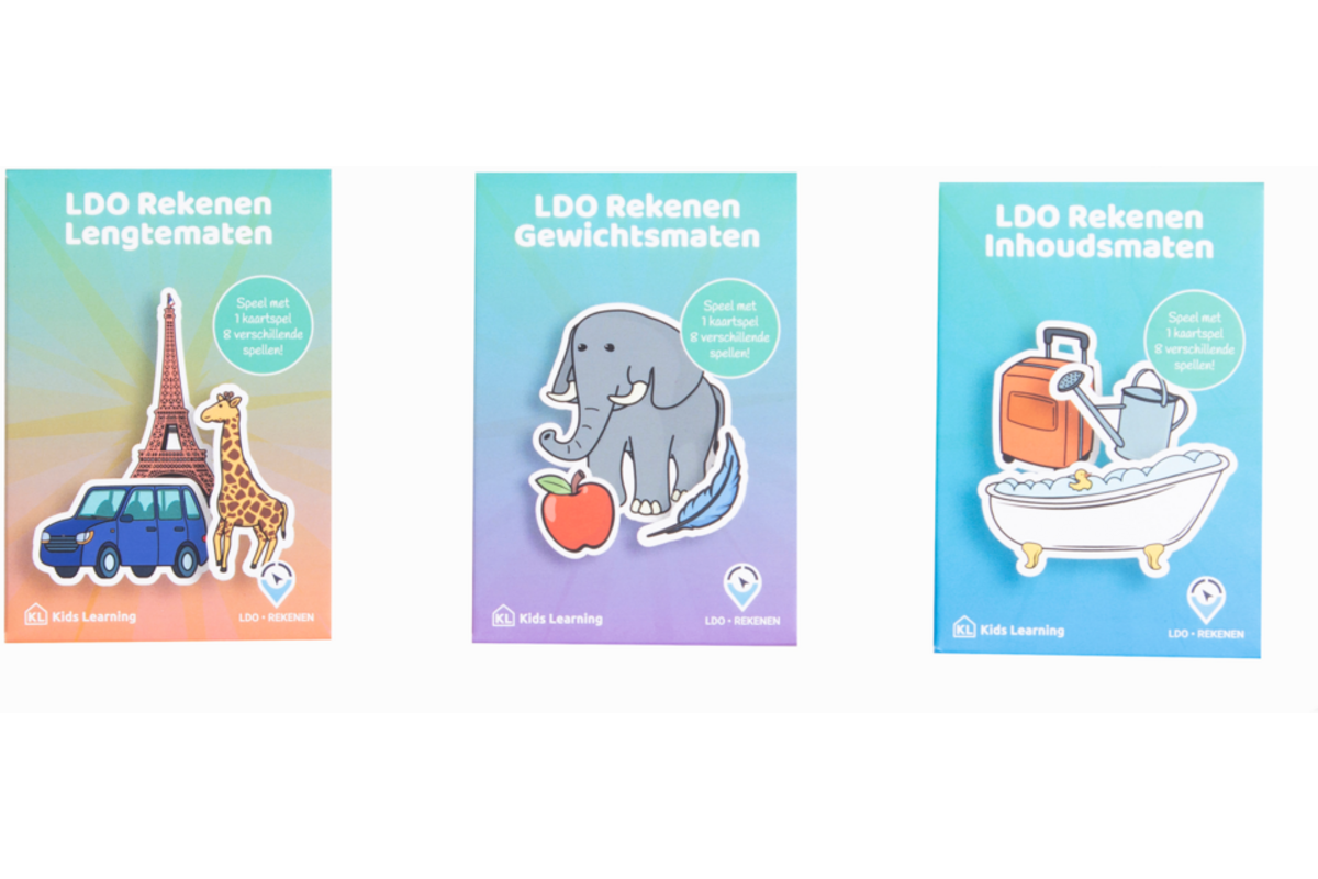 LDO Rekenen – Kaartspel meten – set van 3