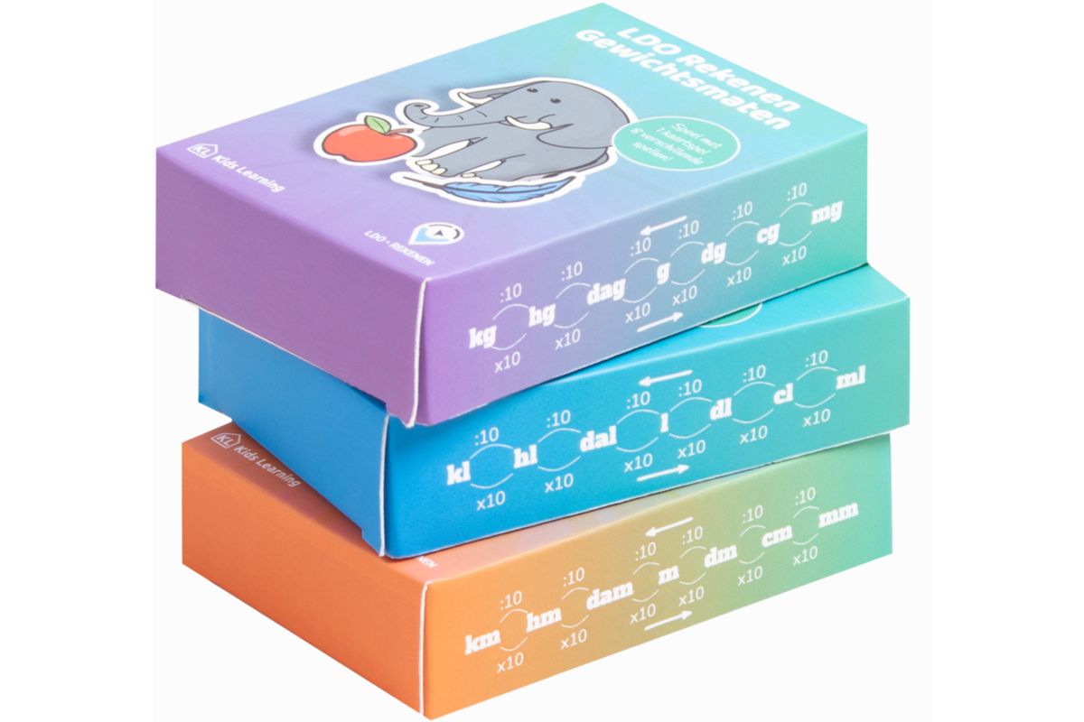 LDO Rekenen – Kaartspel meten – set van 3