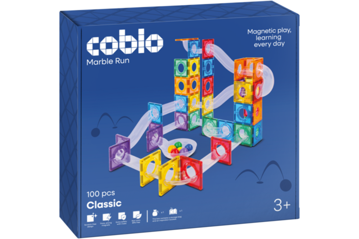 Coblo knikkerbaan 100 onderdelen