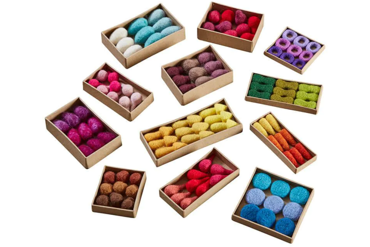 Loose parts van vilt