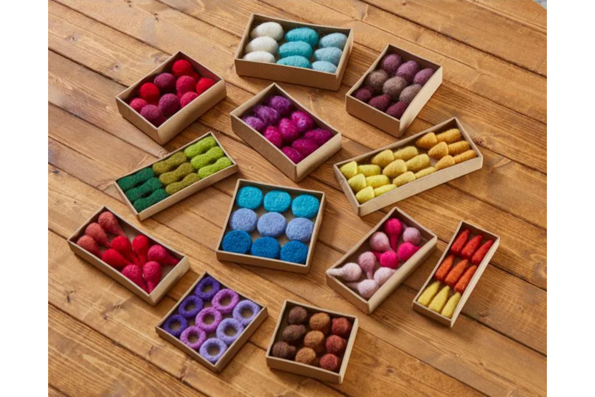 Loose parts van vilt