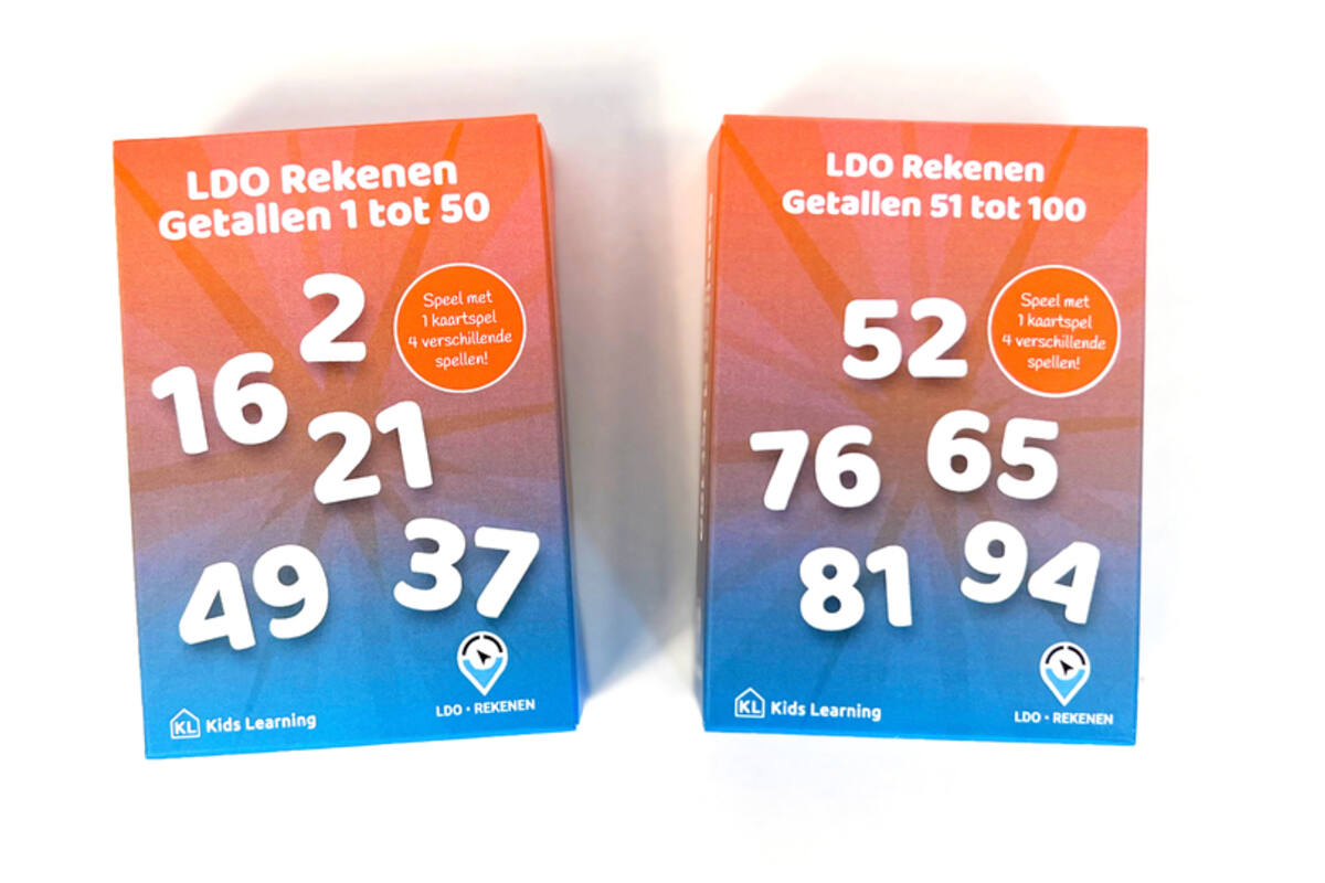 LDO Rekenen - Kaartspel Getallen tot 100 - set van 3