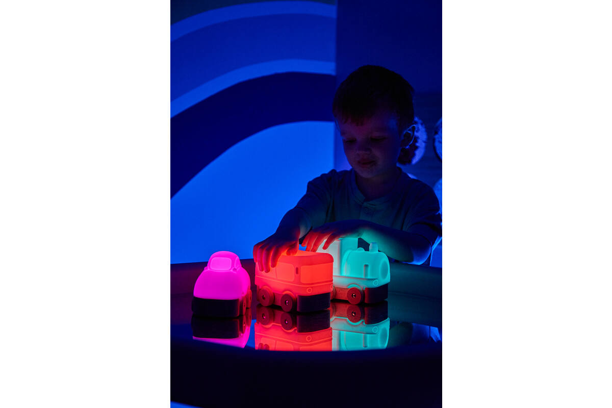 Lichtgevende Siliconen Voertuigen, set van 3 stuks