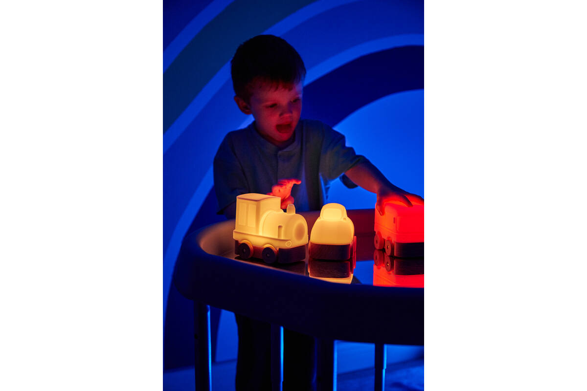 Lichtgevende Siliconen Voertuigen, set van 3 stuks