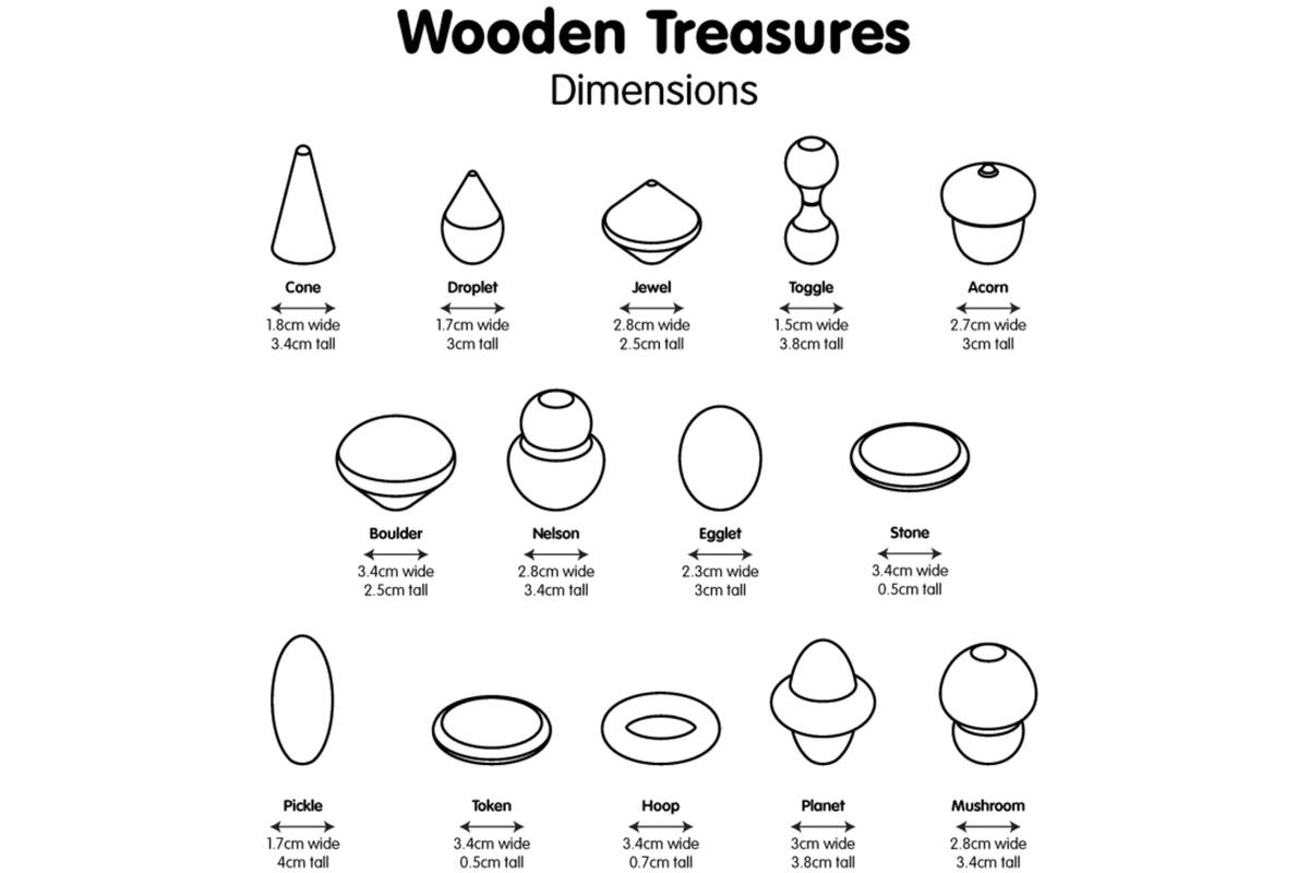 Houten schatten proefset