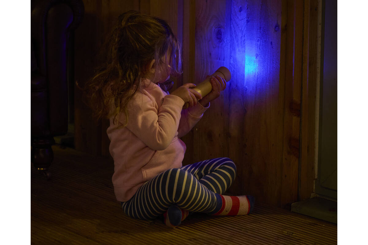 Zaklamp van hout