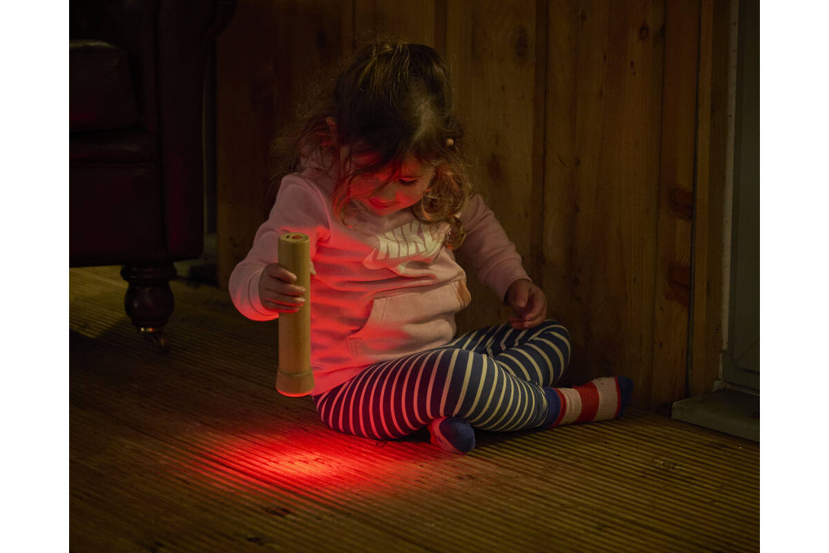 Zaklamp van hout