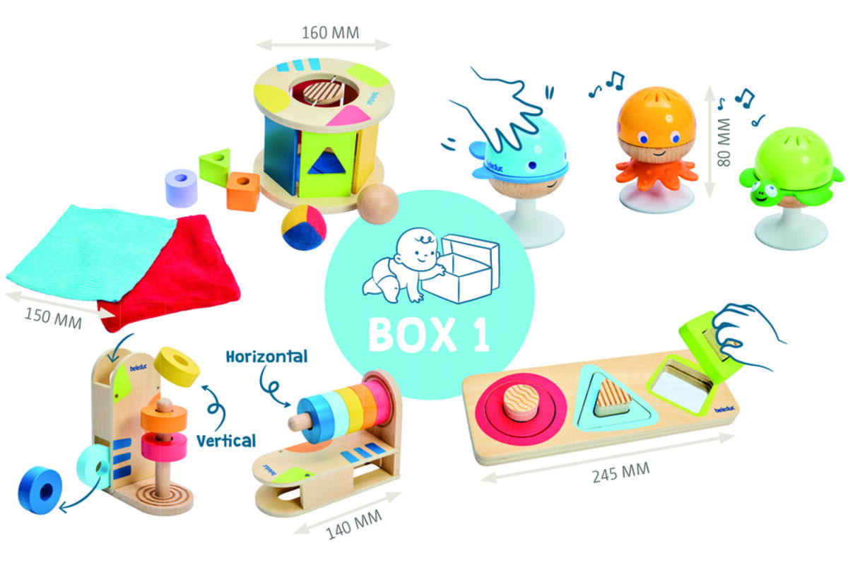 Ontdekbox 1, 12 maanden Zintuiglijk