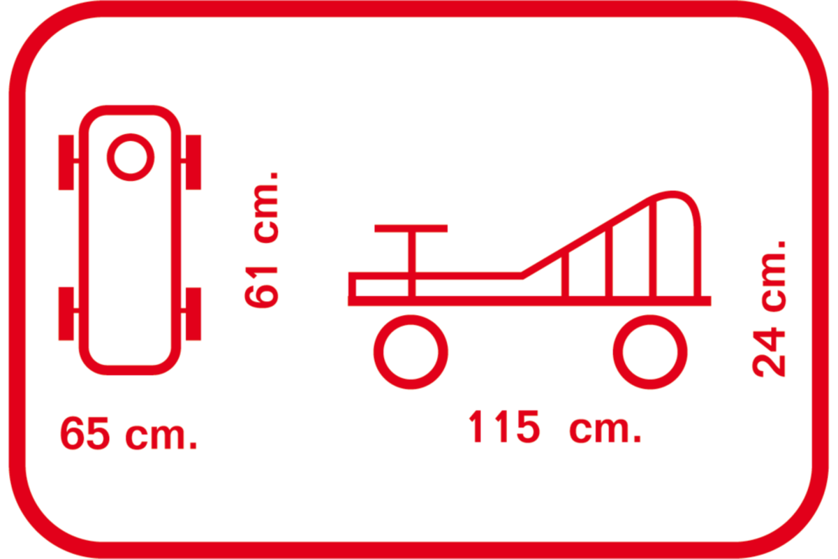 Stuurduwwagen maxi gegalvaniseerd