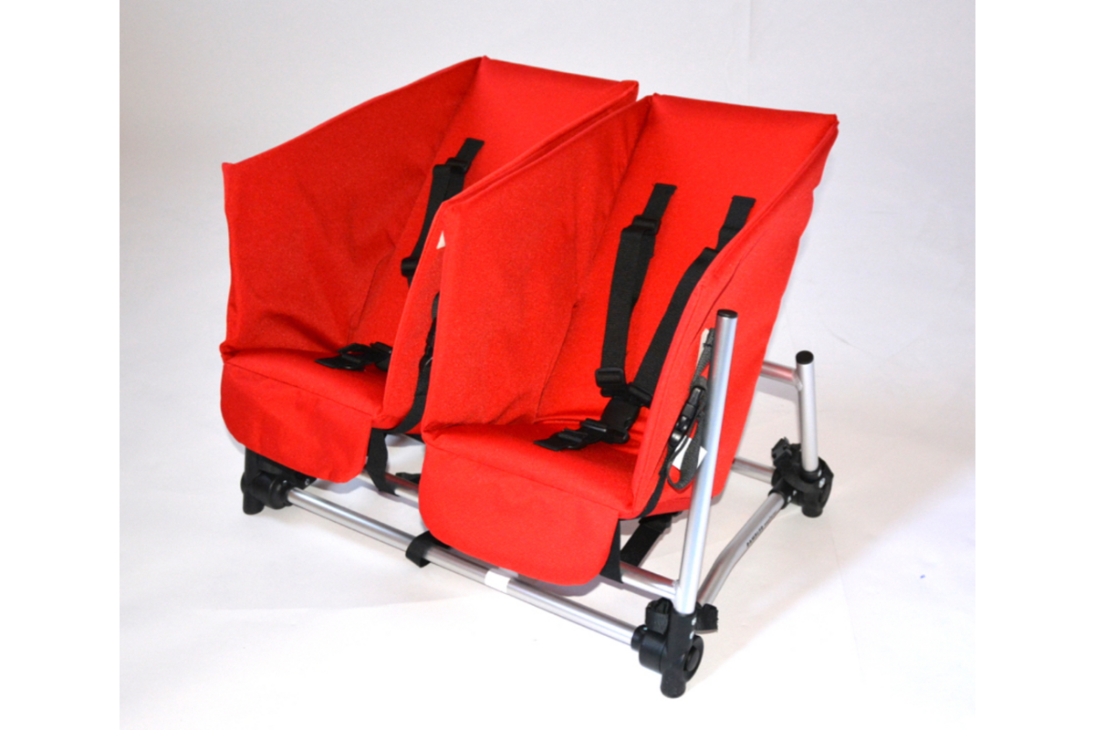 Rambler duo-babyzitje rood