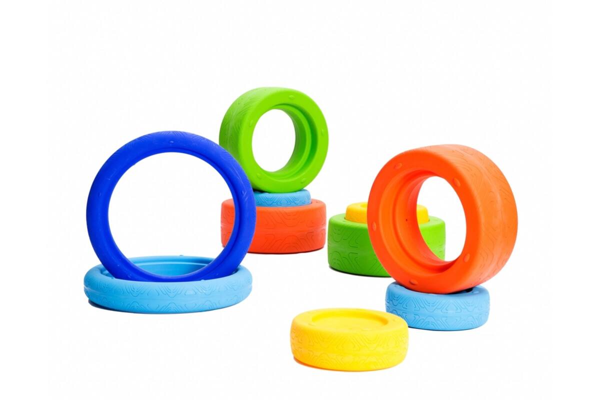 Motorische wielen, set van 10 stuks